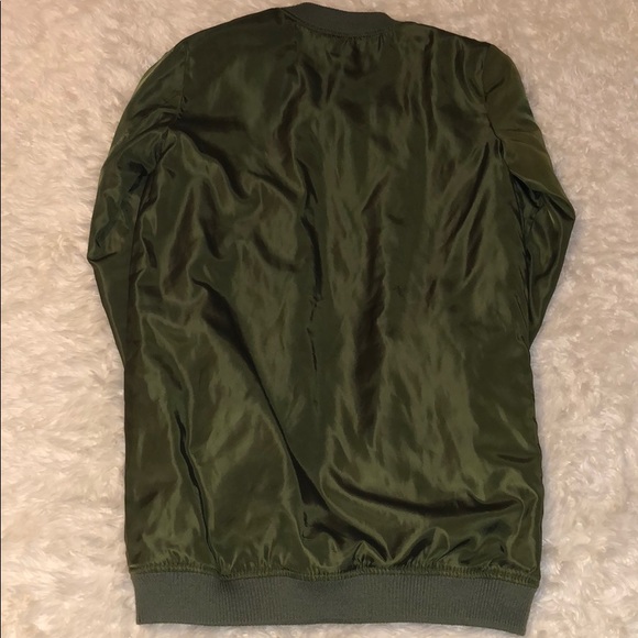 Kendall & Kylie Long Bomber Jacket SZ XS - Picture 4 of 4